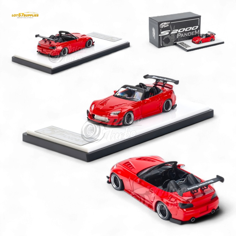 Microturbo Honda S2000 Pandem Rocket Bunny Red 1:64