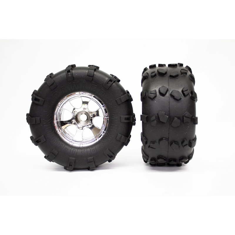 Red Rock Tires & Eagle Rims (1 Pair) (Choose Color) 1 Pair with Black Rims