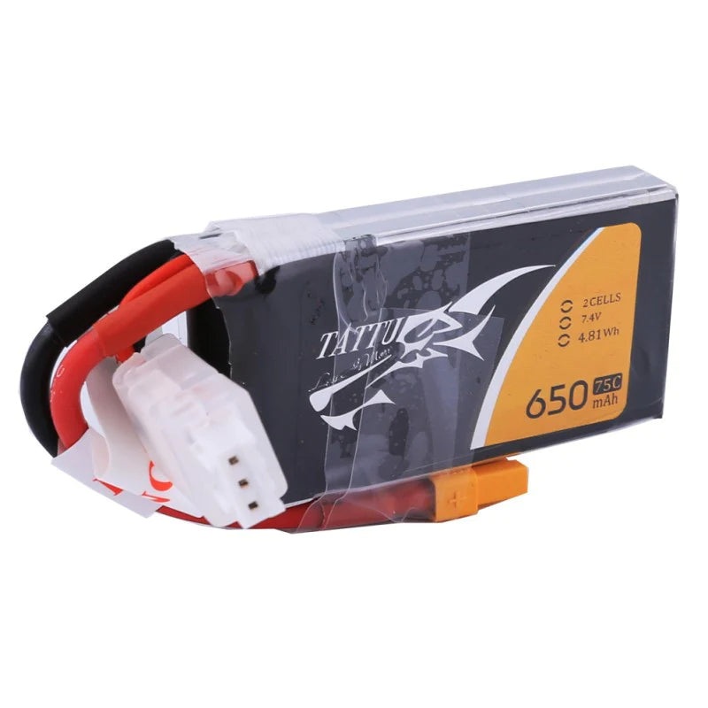 Tattu 650mAh 2s 75c Lipo Battery Pack