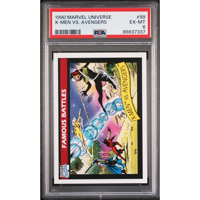 1990 MARVEL UNIVERSE X-MEN VS. AVENGERS #99 - PSA 6