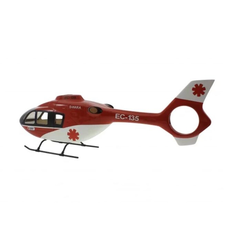 450 Size EC135 Pre-Painted Helicopter Fuselage RC Copter Body RC Roban Model Crimson