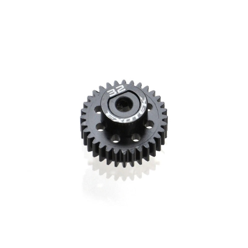 Exotek Racing 1773 Flite 32T 48P Pinion, Black Pom w/ Alloy Collar