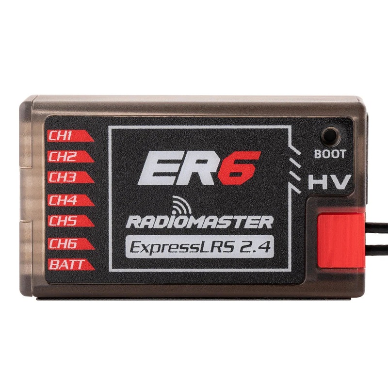 RadioMaster ER6 ExpressLRS PWM Receiver ELRS 2.4GHz Fixed Wing Aircraft