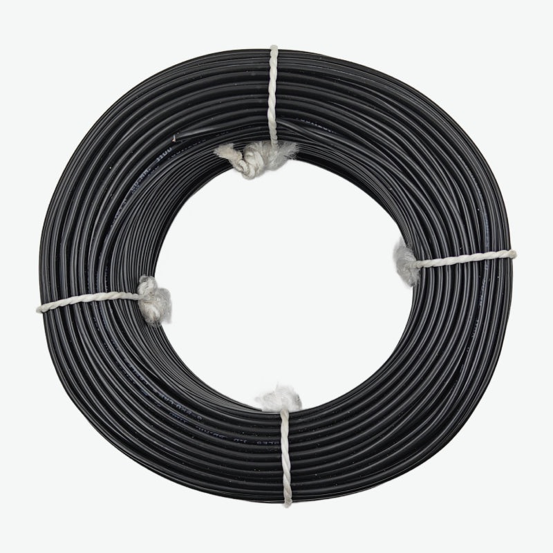 Single Core 2.5 sqmm Black Electrical Cable Wire For Domestic and Industries - 1m PVC FR Insulated Cable