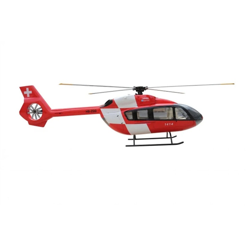800 EC-145 T2 ARF REGA R/C Helicopter Fuselage 800 Size Red White Kit Version