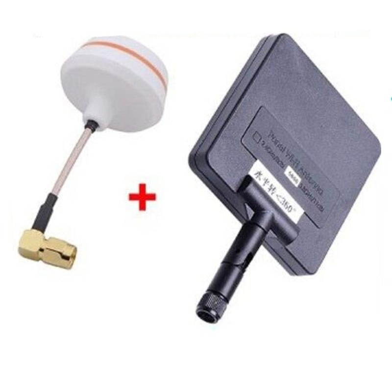 FPV 5.8G 5.8ghz 11dBi Panel Antenna w/5.8G Right Angle TX-SMA Female Antenna Gains for Boscam VTx and VRx