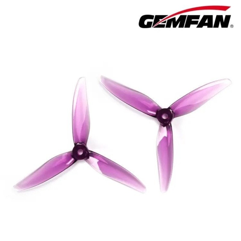 Gemfan 5127 Hurricane PC 3 Blade Propeller Clear Purple - (2CW+2CCW)