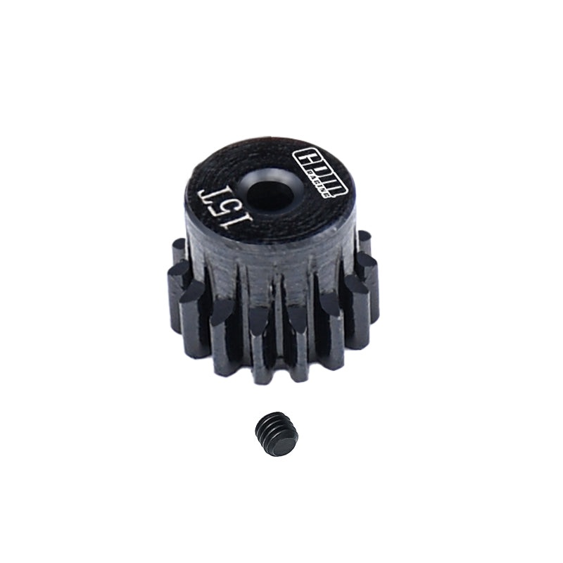GPM RACING,TEAM LOSI-Micro B 40Cr STEEL PINION GEAR 15T LMB015TS BLACK