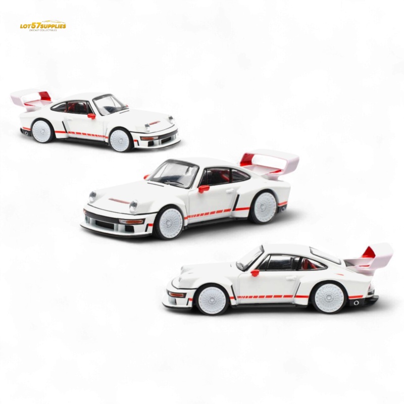 Pop Race Porsche Singer DLS Turbo White 1:64