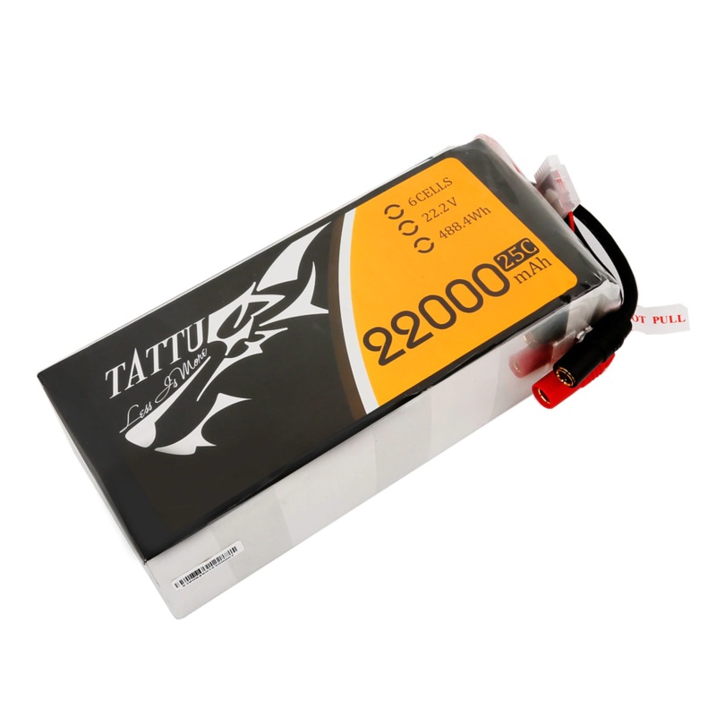 Tattu 22000mah 22.2v 25c 6s Lipo Battery with AS150 + XT150 Plug