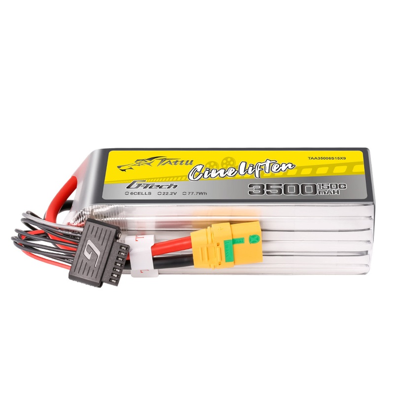 Tattu G-Tech 3500mAh 6S 150C Lipo Battery Pack with XT90-S Plug
