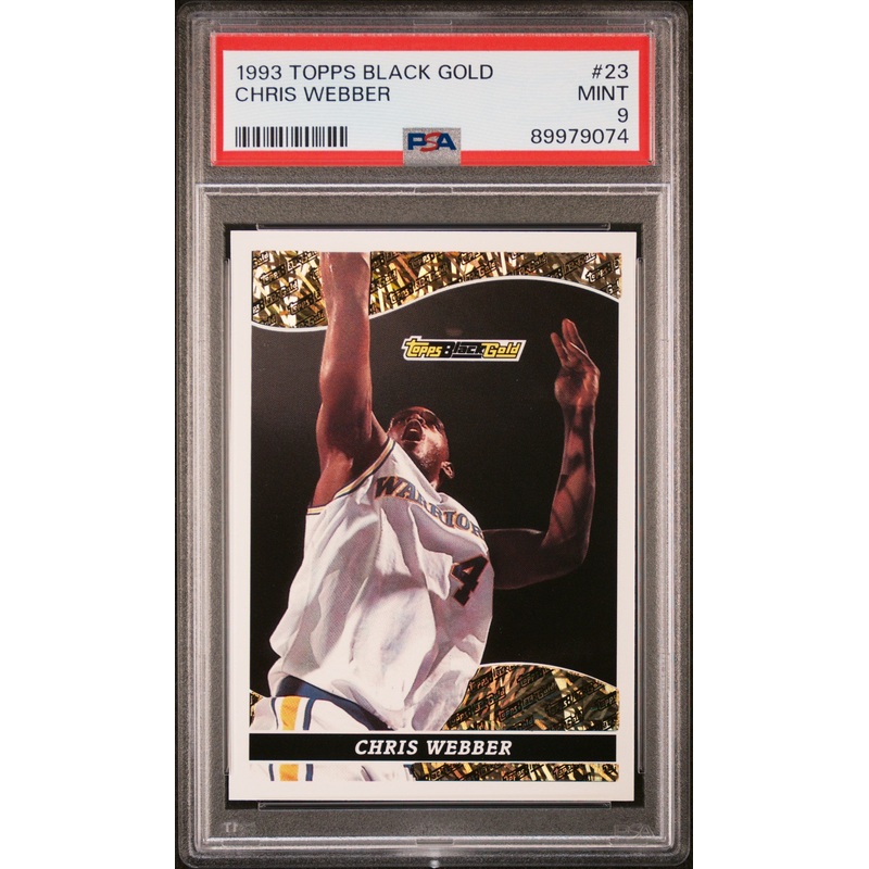 1993 TOPPS BLACK GOLD CHRIS WEBBER #23 - PSA 9 ROOKIE CARD