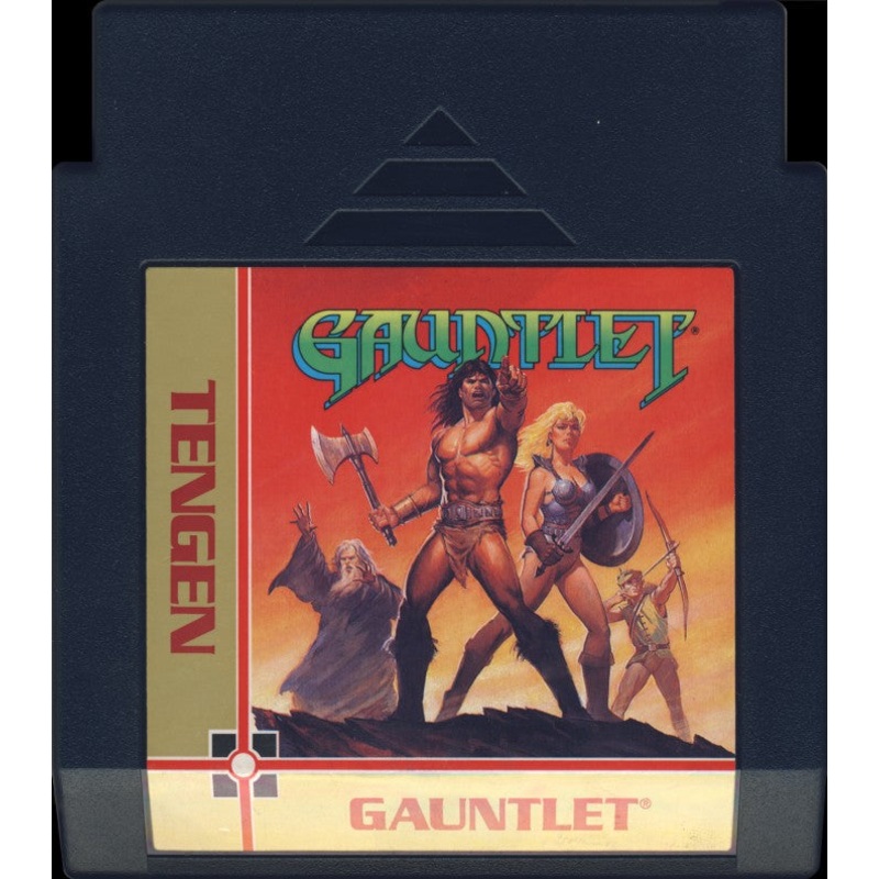 Loose NES Cart - Gauntlet (Black Cart)
