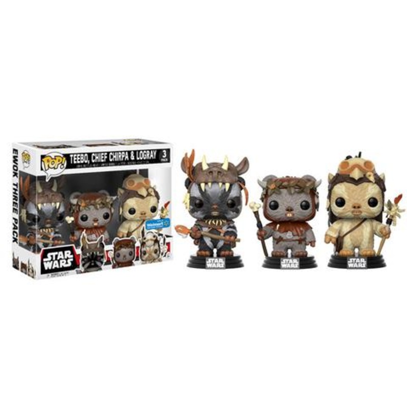 Teebo, Chief Chirpa & Logray (Ewoks) 3-pk - Walmart Exclusive
