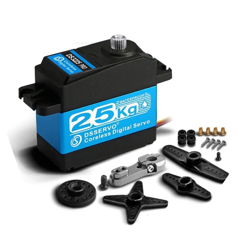 4X Coreless servo 25kg 35KG high speed servo pro digital and Stainless Steel gear servo arduino servo for Robotic DIY,RC car 4x DS3225-180