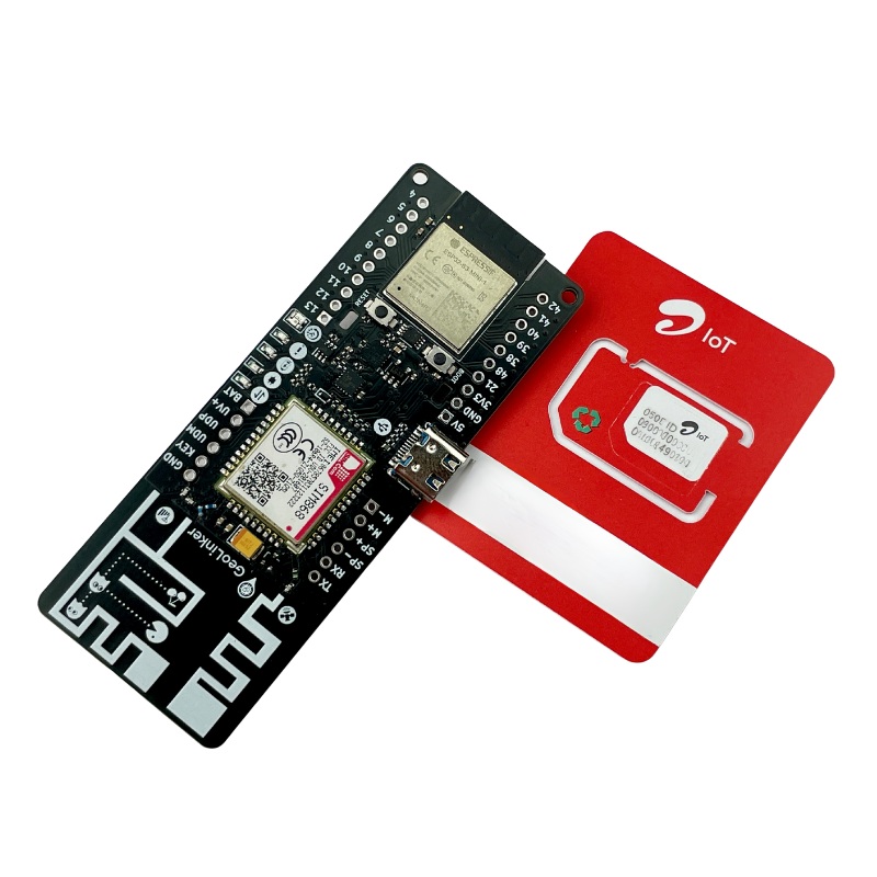 Geolinker ESP32 GSM & GPS Cellular IoT Development Board (ESP32-S3 + SIM868) with Airtel M2M SIM - 3 Months Free IoT Plan