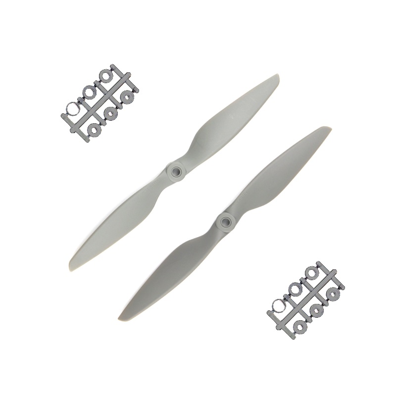 Orange HD Propellers (12X4.5) Glass Fiber Nylon Grey 1CW+1CCW - 1pair