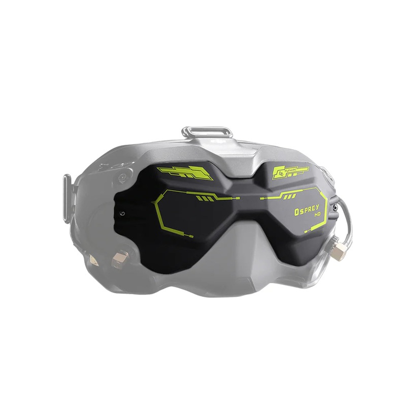 FlyFishRC OSPREY HD LHCP Patch Antenna DJI Goggles V2 Lemon Yellow