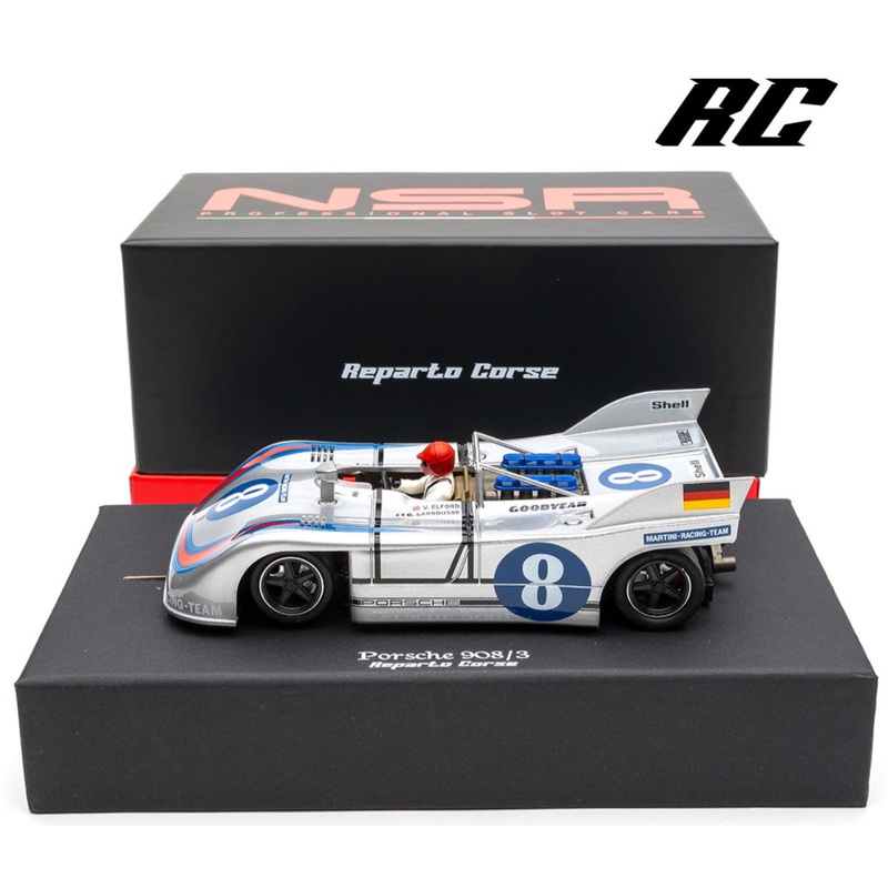 NSR Porsche 908/3 Martini Targa Florio REPARTO CORSE Wood Track 1/32 Slot Car