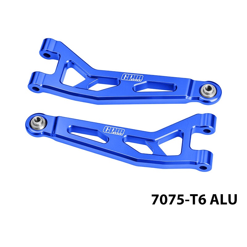 GPM RACING,ARRMA-MINI KRATON 7075-T6 ALLOY FRONT UPPER SUSPENSION ARMS MAKM054 BLUE