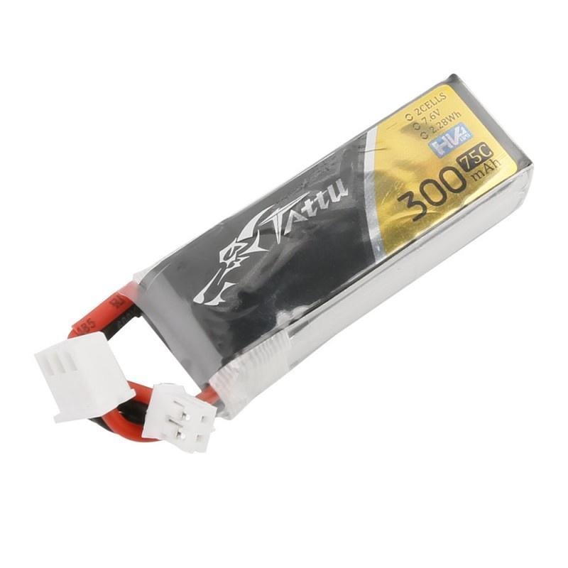 Tattu 300mAh 2S 75C HV Lipo Battery Pack for Emax Tiny Hawk S