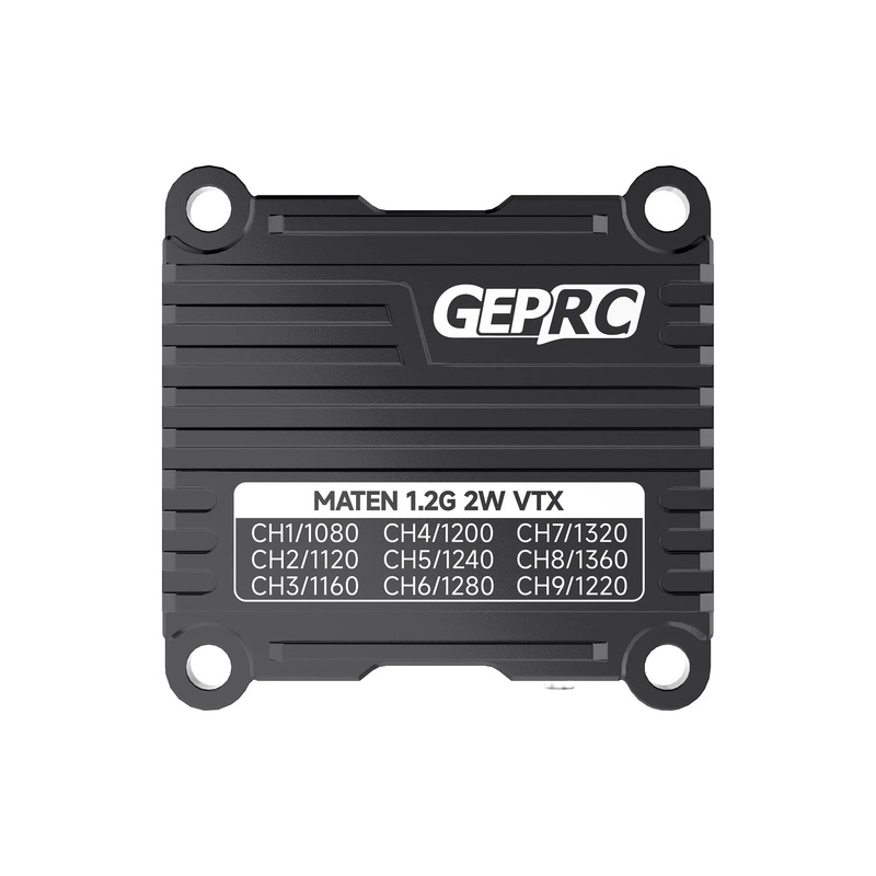 GEPRC MATEN 1.2G 2W VTX - 1080-1360MHZ/25-2000mW Pit 5V@600mA 14.5g For FPV Drone MATEN 1.2G 2W VTX