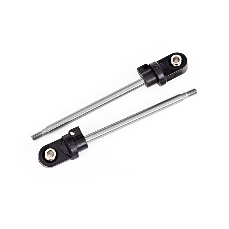 Traxxas 7863 92mm Chrome Medium GTX Shock Shafts (2) XRT