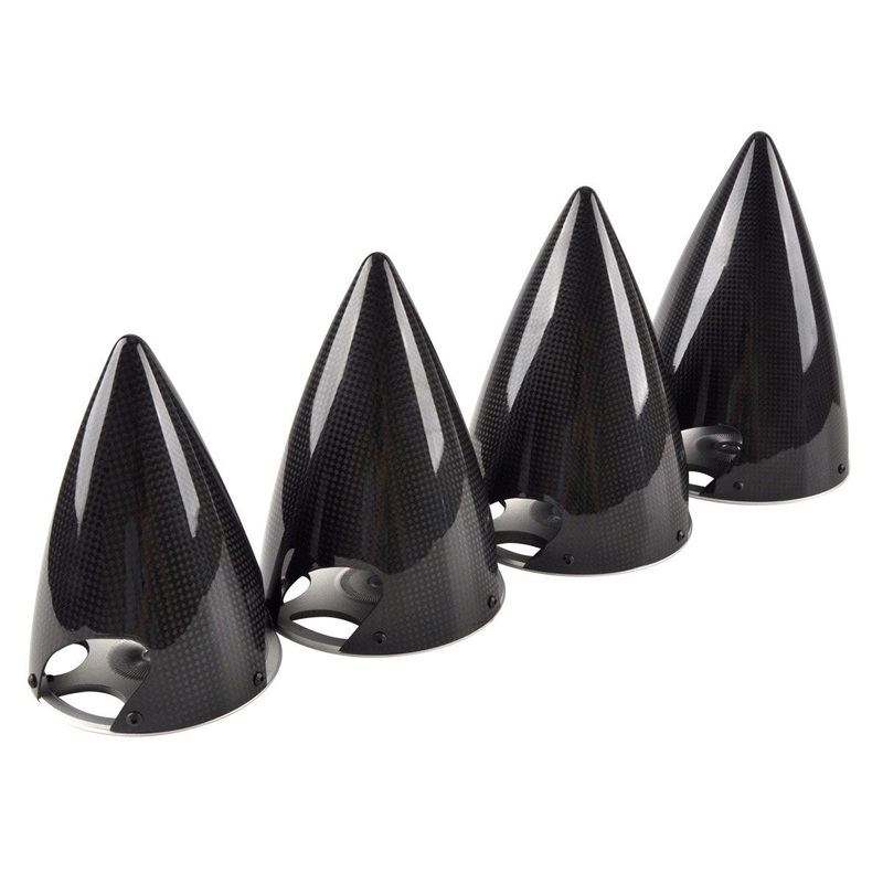 1Pcs 3K RC 3 blade Carbon Fiber Spinner Cone Propeller Cover for RC Airplane Model ''4'' 4.5''5''5.5'' inch 4.5 inch 114mm
