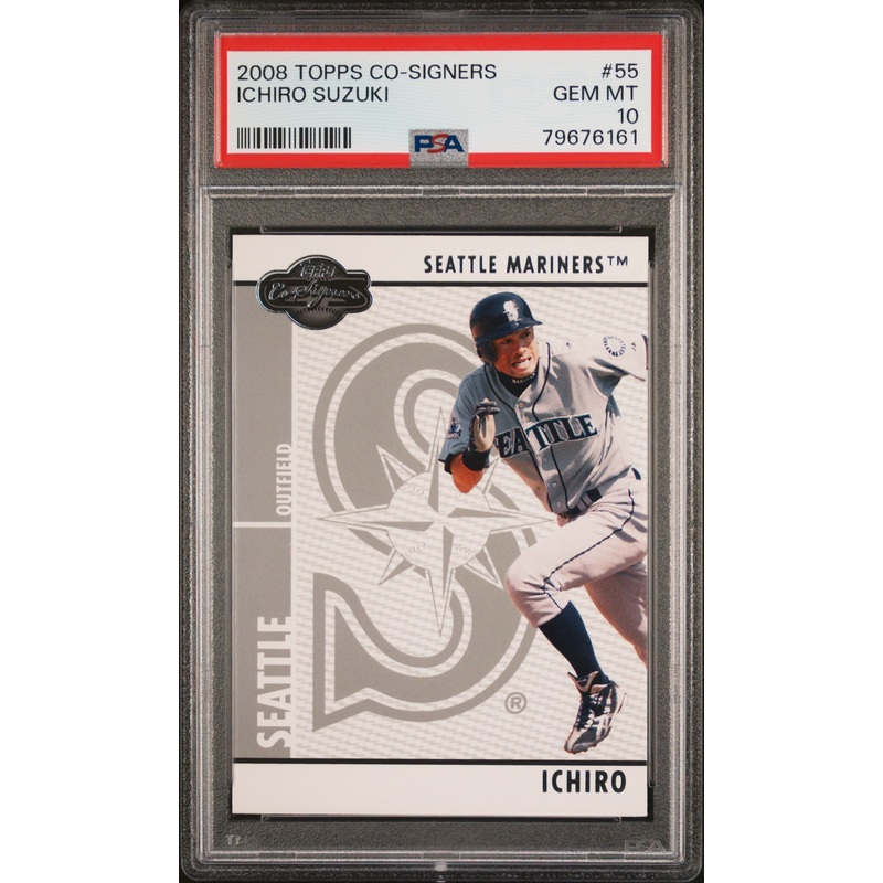 2008 TOPPS CO-SIGNERS ICHIRO SUZUKI #55 - PSA 10