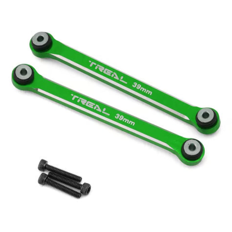 Treal Hobby Axial SCX24 Aluminum 4-Link Conversion (2) (39mm) (C10/Bronco/Wrangler/Gladiator) Green