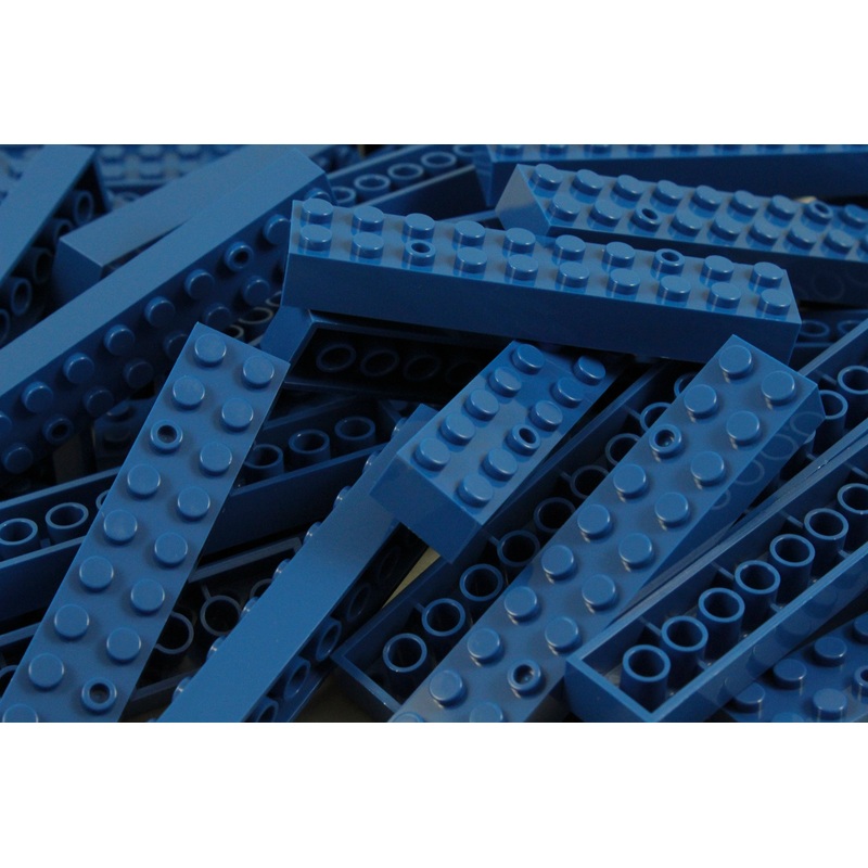2x10 Stud Bricks 50 Pack (Royal Blue)