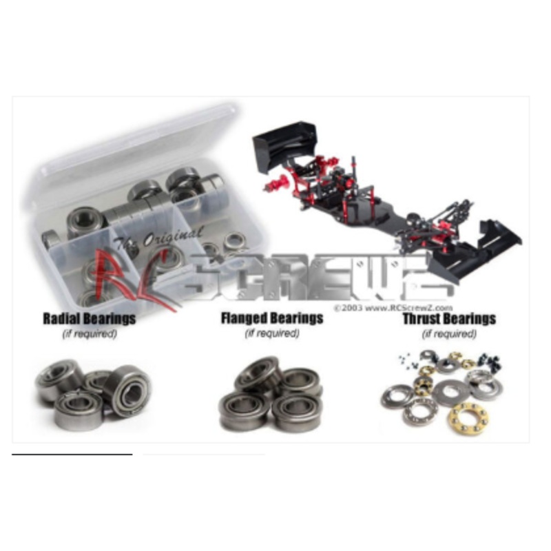 Capricorn RC LAB C801 1/8th Nitro Rubber Shielded Bearing Kit