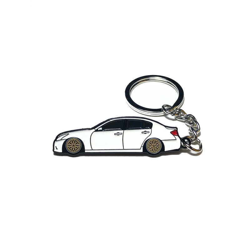 G37 Sedan Keychains White