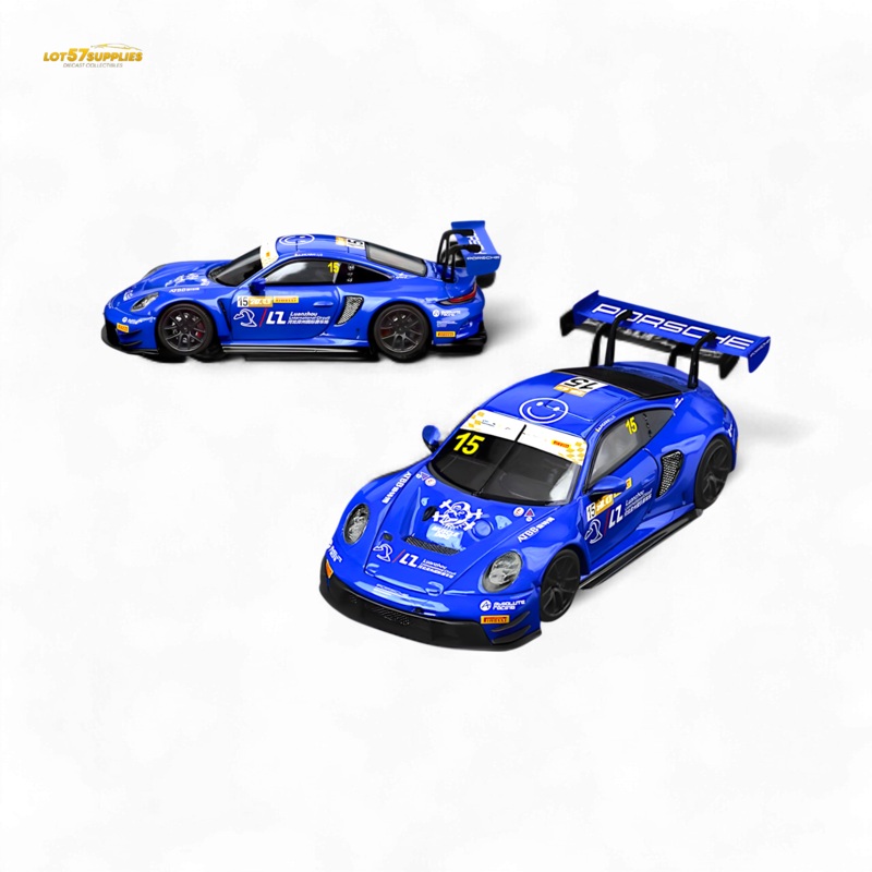 Star Race Porsche 911 GT3 Racing Blue No.15 1:64