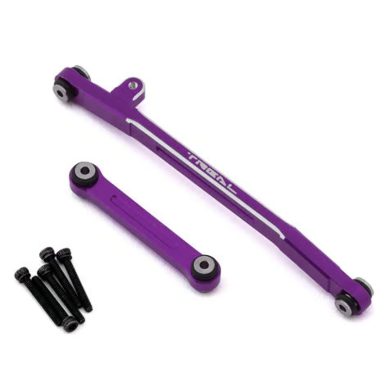 Treal Hobby Axial SCX24 V2 Aluminum Steering Links Set Purple