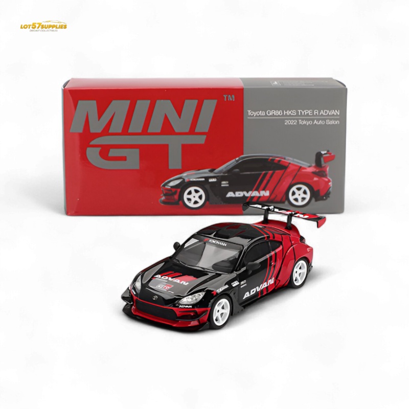 Mini-GT Toyota GR86 HKS ADVAN 1:64