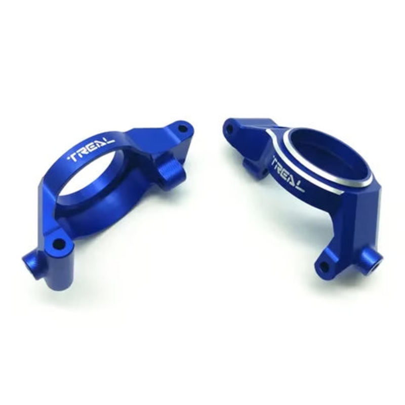 Treal Hobby 7075 Aluminum Front C-Hubs for Traxxas X-Maxx (2) Blue