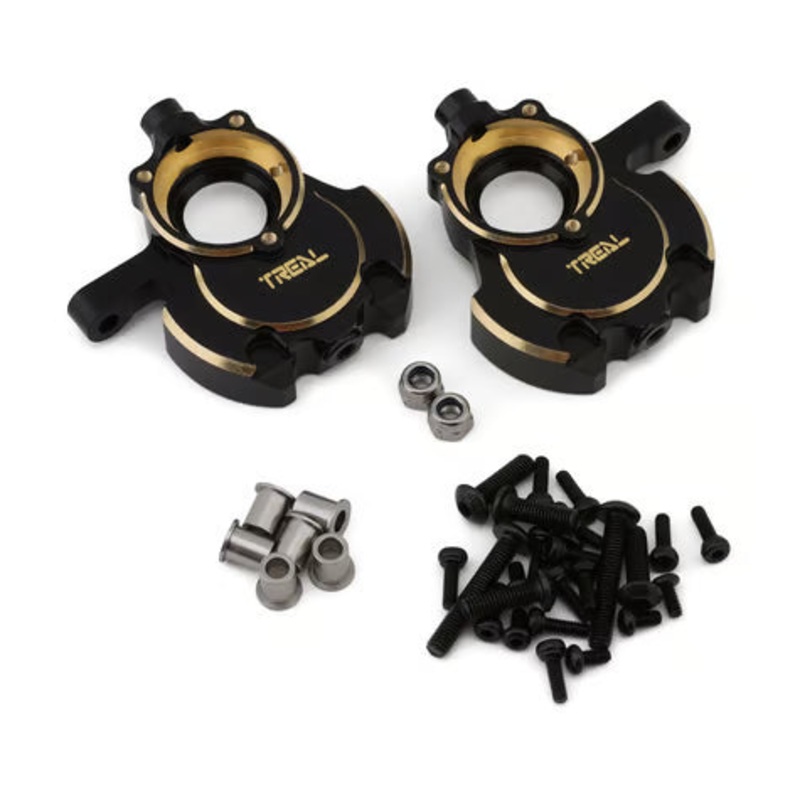 Treal Hobby Redcat Gen8 Brass Inner Front Portal Covers (2) (42g) Inner Front Portal Covers (Black) (2) (42g)