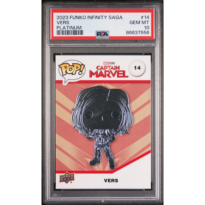 2023 UPPER DECK FUNKO POP MARVEL VERS PLATINUM #14 PSA 10