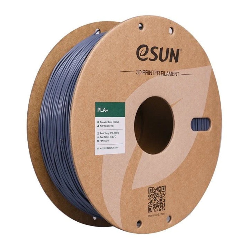 eSUN PLA+ 3D Printer Filament 1.75mm 1KG (Grey) Grey