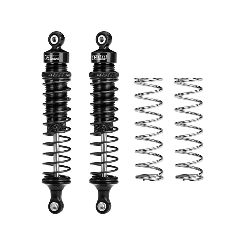 GPM RACING,TAMIYA-DT04 RC FIGHTER NXGEN 6061-T6 ALLOY REAR ADJUSTABLE SPRING SHOCK ABSORBER 95MM DT4095R BLACK