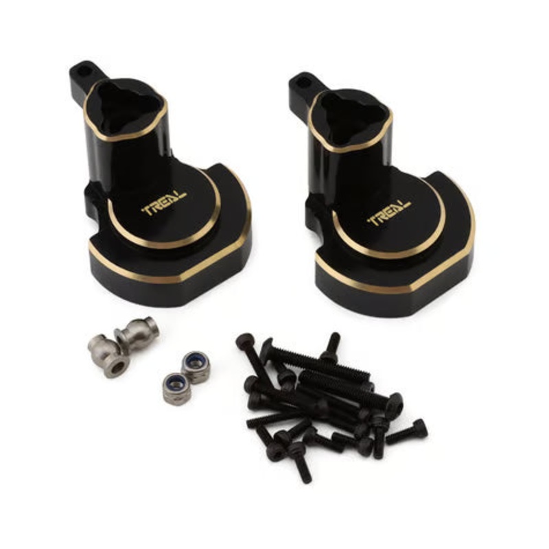 Treal Hobby Redcat Gen8 Brass Rear Inner Portal Covers (2) (71g) Rear Inner Portal Covers (Black) (2) (71g)