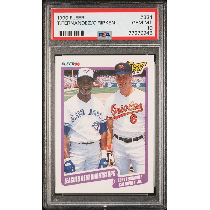 1990 FLEER T.FERNANDEZ/C.RIPKEN #634 - PSA 10