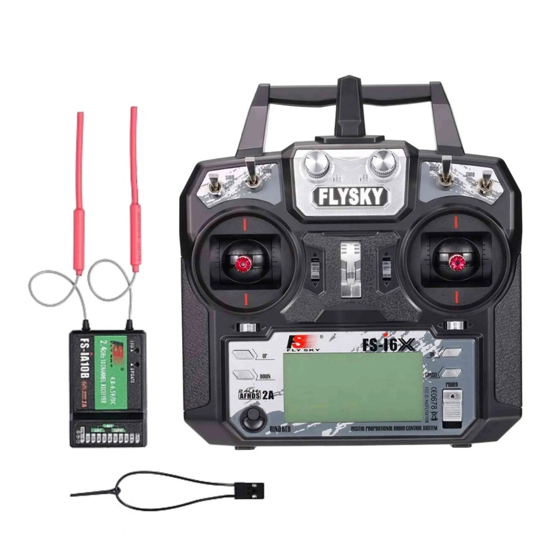 Flysky FS-i6X 2.4GHz 6CH AFHDS 2A Radio Transmitter With FS-iA10B 2.4GHz 10CH Receiver