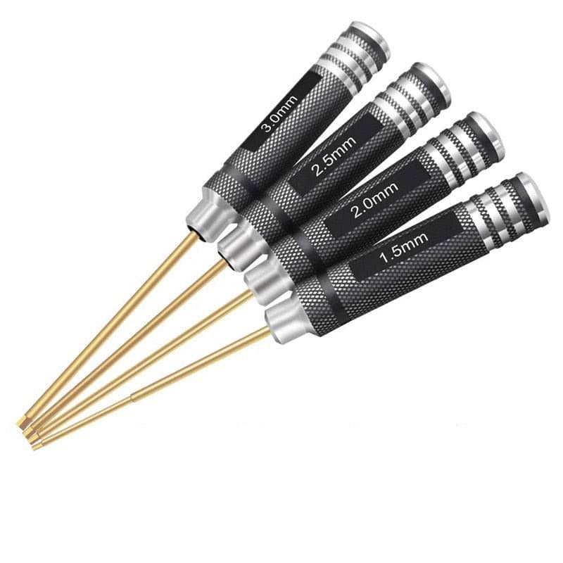 1.5mm 2.0mm 2.5mm 3.0mm Hex Screw Driver Screwdriver Set Hexagon Tool Kit For FPV Racing Drone Heli Airplanes Cars Boat RC Parts 1.5mm