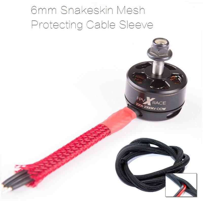 Snakeskin Mesh Wire Sleeve For Motor Cables Battery Lead (1 meter) Purple