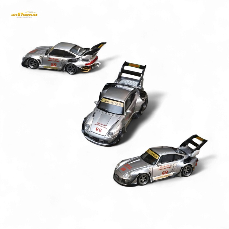 Street Weapon Porsche RWB 993 Double Exhaust Heavenly Livery Higher Tail 1:64