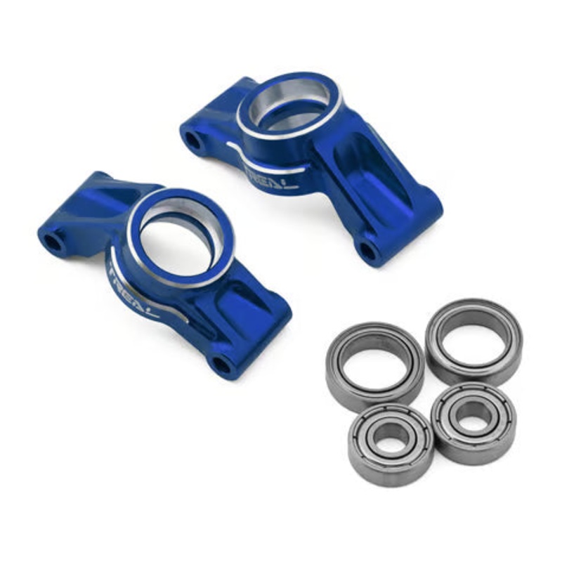 Treal Hobby Aluminum Rear Hubs for Traxxas Mini Maxx/Mini XRT (2) Blue