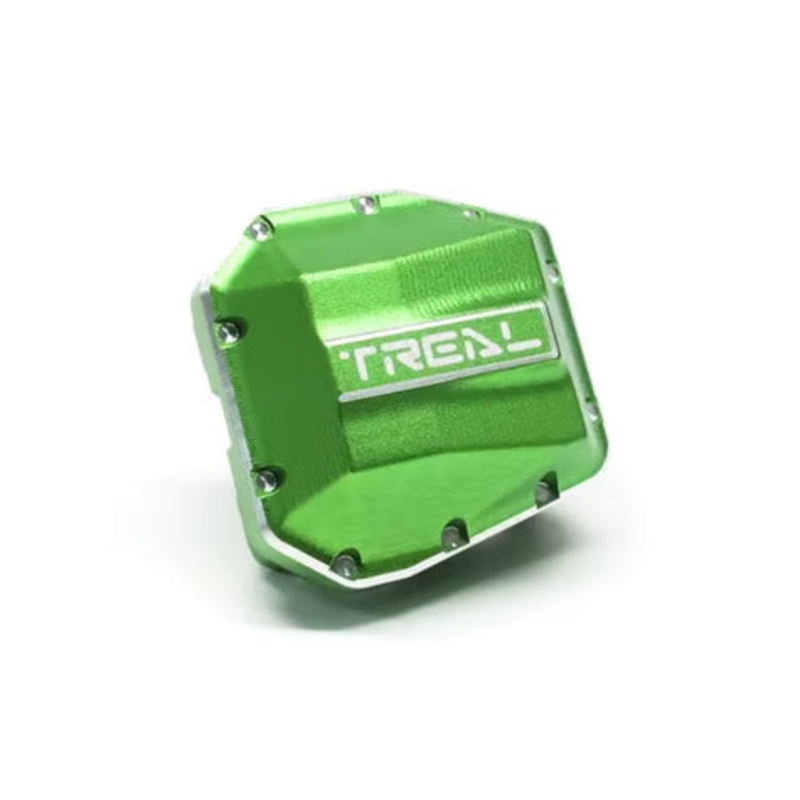 Treal Hobby Axial SCX10 Pro 7075 Aluminum Differential Cover Green