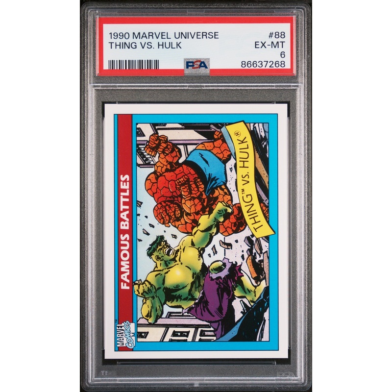 1990 MARVEL UNIVERSE THING VS. HULK #88 - PSA 6